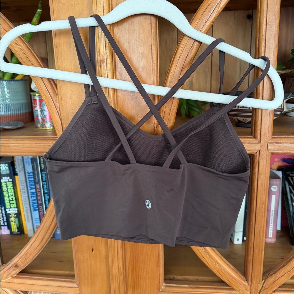 Espresso lululemon Like a cloud longline bra size 6 - Picture 2 of 6